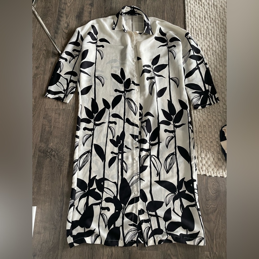 Zara printed dress